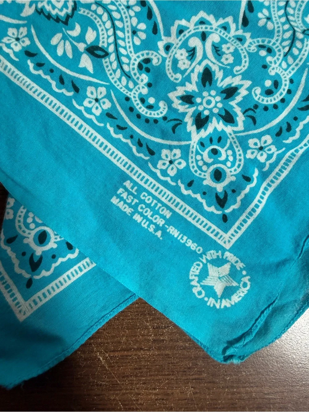Paisley Bandana Made In America Vintage